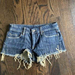 Blank NYC cut off jeans with studs